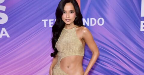 Becky G a uimit la gala Billboard cu rochia Roberto Cavalli Look 37