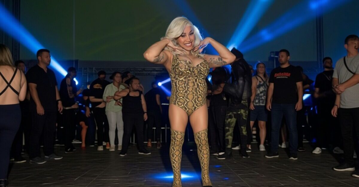 Cardi B uimește într-o ținută cu peste 800 de pene de păun în Atlanta