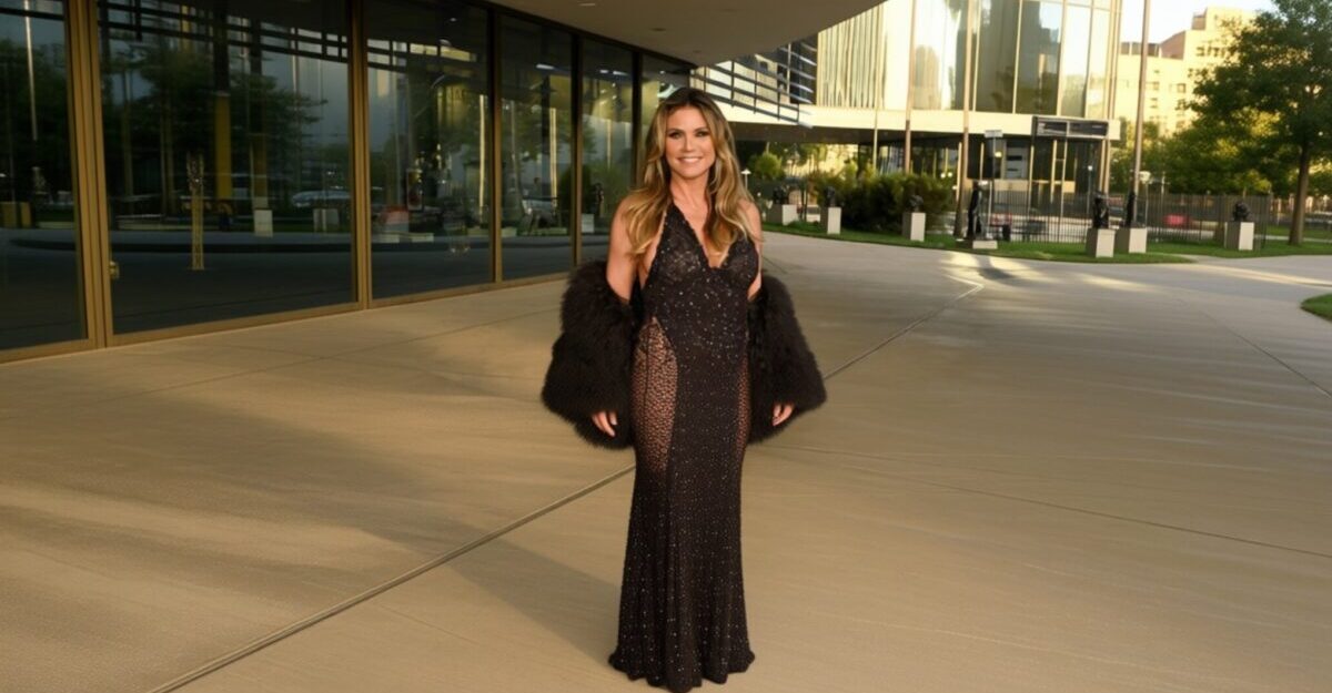 Heidi Klum a uimit la gala LACMA din 16 aprilie cu o rochie plasă transparentă