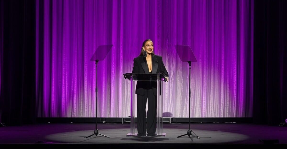 Jennifer Lopez uimește într-o rochie retro după succesul din Las Vegas
