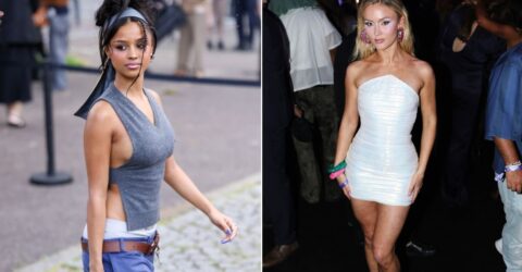 Tyla si Zara Larsson uimesc in topuri-tatuaj in videoclipul She Did It Again