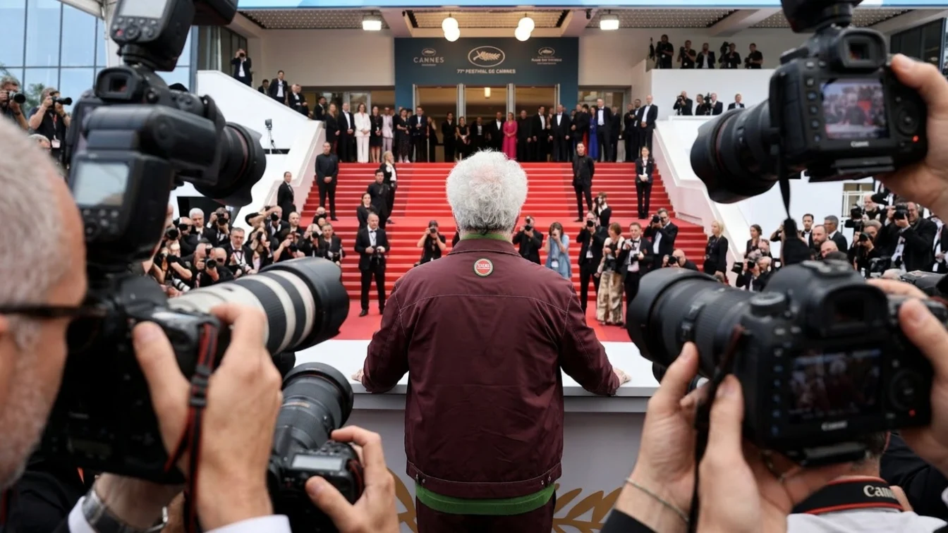 Pedro Almodóvar at the Cannes photo call on Monday, May 20.