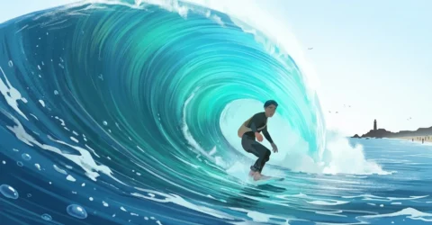 Filmul In Waves deschide Saptamana Criticii la Cannes. Povestea animata despre doliu si surfing