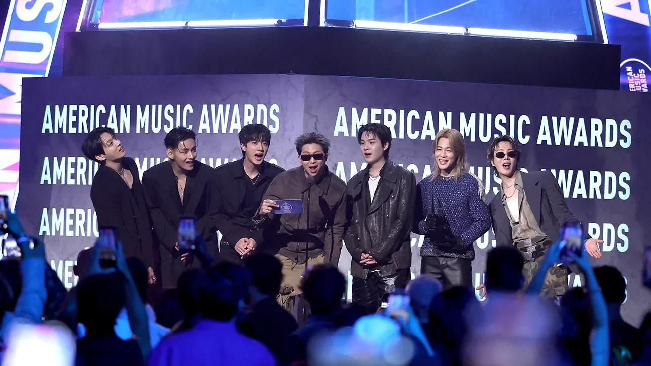 Jungkook, V, Jin, RM, Suga, Jimin and J-Hope of BTS