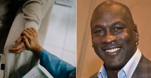 Michael Jordan suna o fosta angajata a liceului aflata în stadiu terminal. Apelul video de pe 12 mai