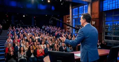 Stephen Colbert prezinta o emisiune locala dupa plecarea de la CBS. Ce planuri de familie are