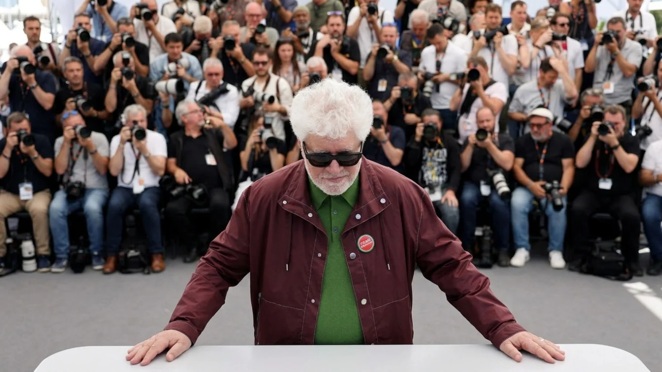 Pedro Almodóvar at the Cannes photo call on Monday, May 20.