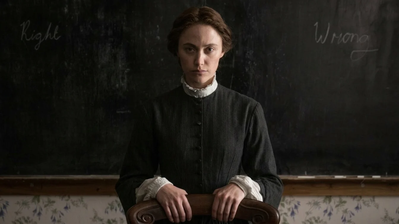 Maika Monroe as Winifred Notty in 'Victorian Psycho.'