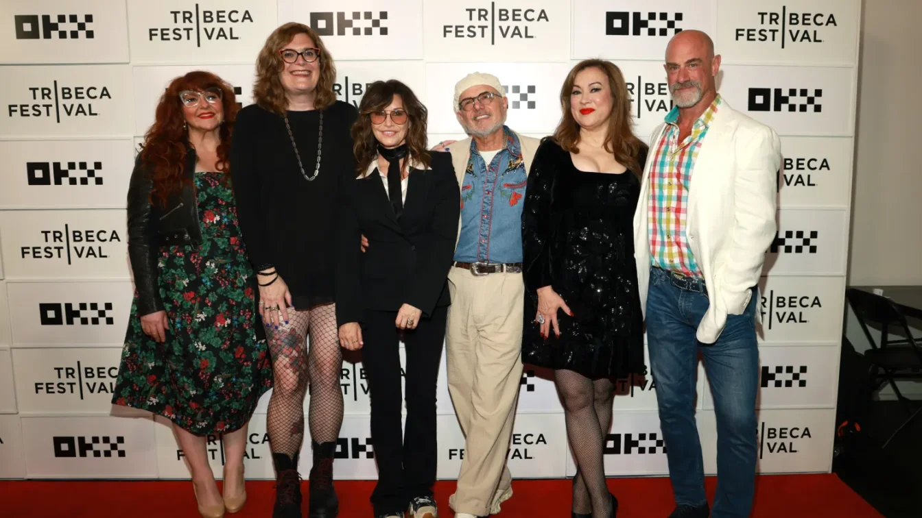 Julie Klausner, Lilly Wachowski, Gina Gershon, Joe Pantoliano, Jennifer Tilly, and Christopher Meloni attend the "Bound" 30th Anniversary Screening during the 2026 Tribeca Festival at Spring Studios on June 07, 2026 in New York City
