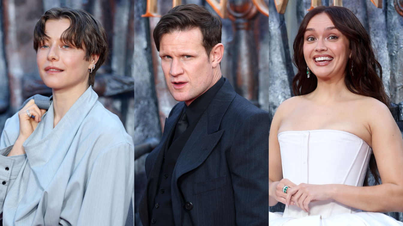 Emma D'Arcy, Matt Smith, Olivia Cooke at the world premiere of 'House of the Dragon' S3 in London, June 8, 2026.