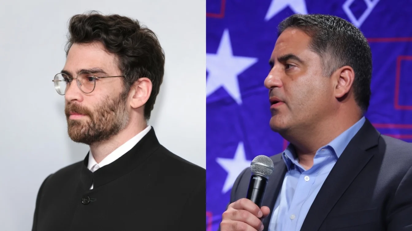 Hasan Piker (left) and his uncle, Cenk Uygur.