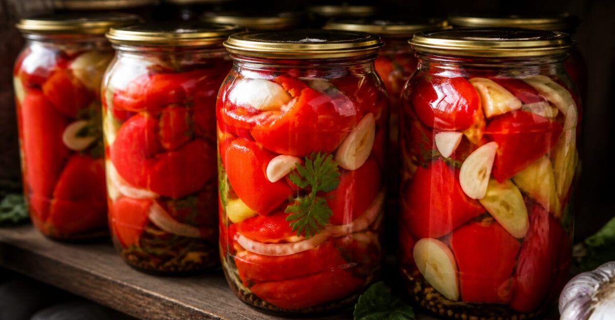 Gogoșari în oțet după rețeta bunicii. Cum îi faci crocanți și aromați. Rezistă bine în cămară până la 3 ani