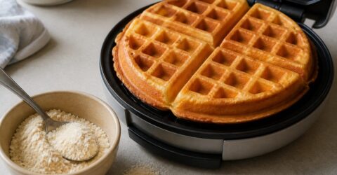 Pudra de lapte maltat merge și în aluaturi, nu doar în băuturi. Cum îți poate rumeni uniform waffles, clătitele și fursecurile