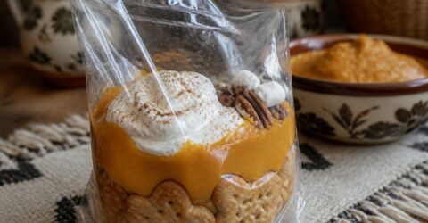 Pumpkin pie in a bag transformă plăcinta cu dovleac în porții individuale. Ce toppinguri poți alege