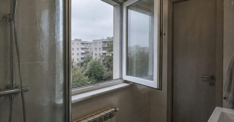 Cum aerisești baia după duș fără să răspândești umezeala în camere. Când lași ușa închisă